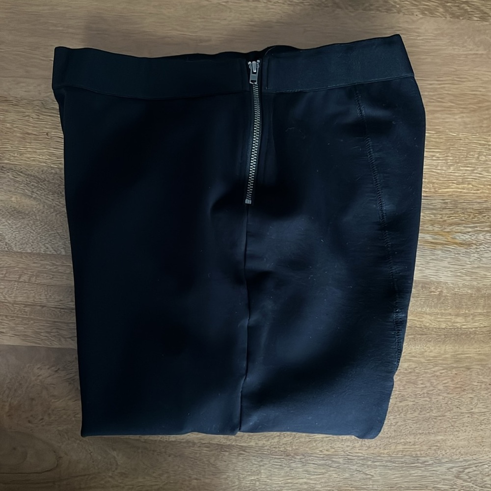 ⚫️ J. Crew Black Side Zip Ankle Length Ponte Stretch Pants, size 10